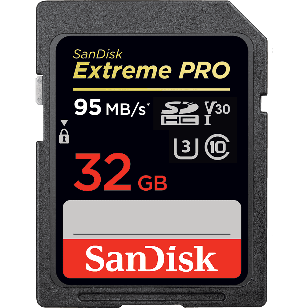 رم اس دی 32 گیگ سن دیسک SanDisk EXTREME PRO U3 95MB/s