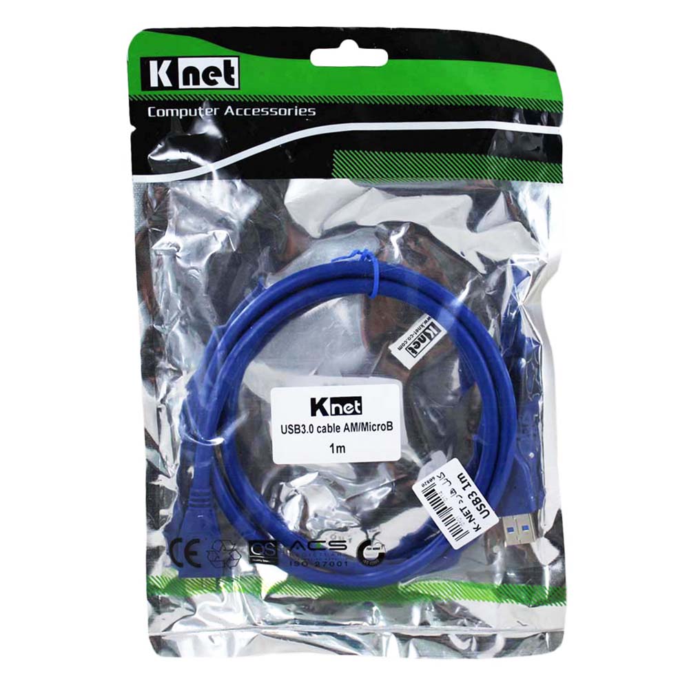 کابل هارد USB3.0 کی نت K-Net طول 1 متر