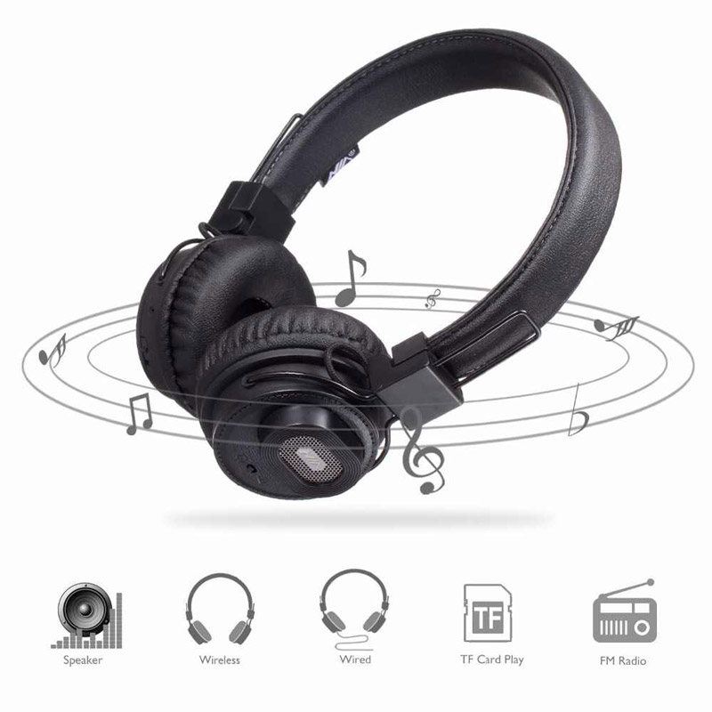هدفون نیا بلوتوثی و رم خور NIA X5SP دارای اسپیکر + اپلیکیشن