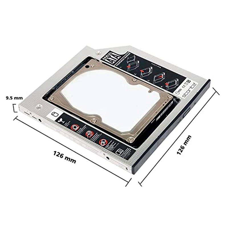 براکت هارد اینترنال 2.5 اینچی HDD Caddy سایز 12.7 میلی متر
