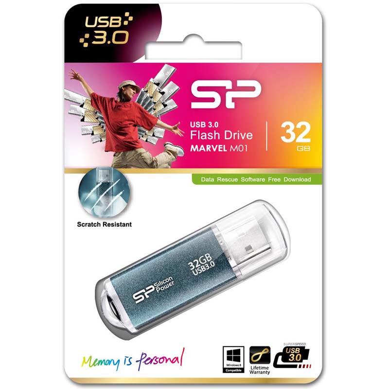 فلش 32 گیگ سیلیکون پاور Silicon Power Marvel M01 USB3.0