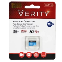 رم میکرو 16 گیگ وریتی VERITY Micro U1 65MBs بدون خشاب