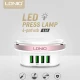 شارژر 4 پورت الدینیو LDNIO A4406 4.4A 22W + چراغ LED