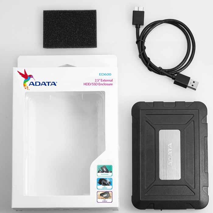 باکس هارد 2.5 اینچی HDD/SSD ای دیتا ED600