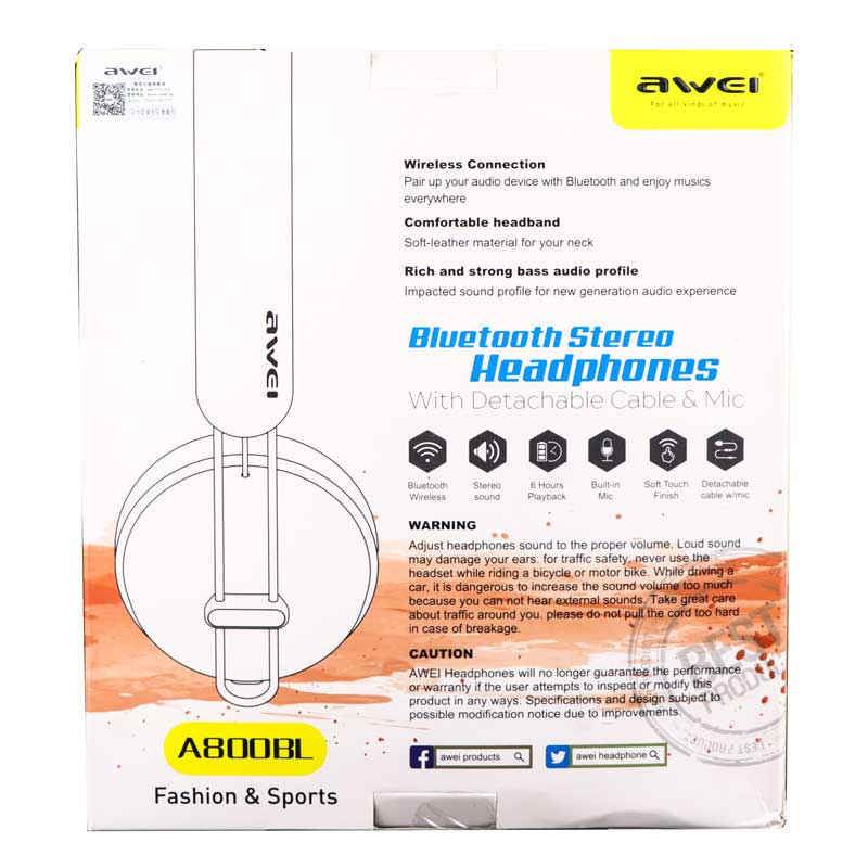هدفون بلوتوثی Awei A800BL