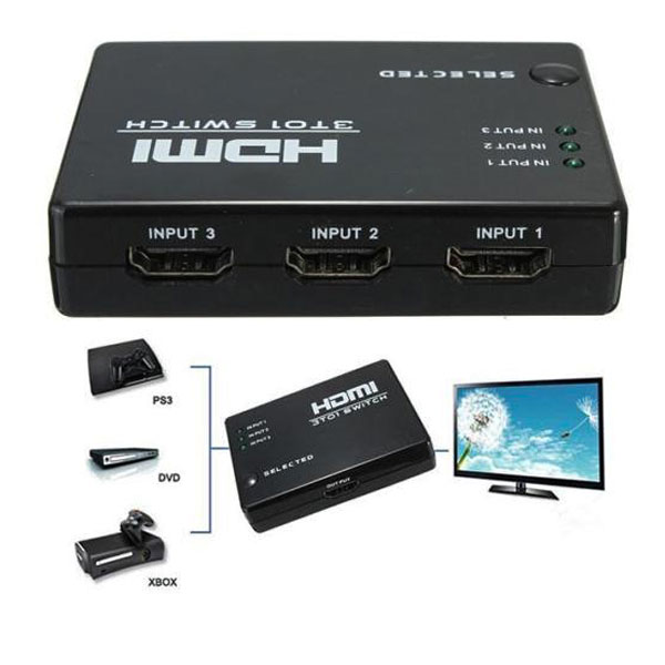 سوییچ 3 پورت HDMI + ریموت کنترل