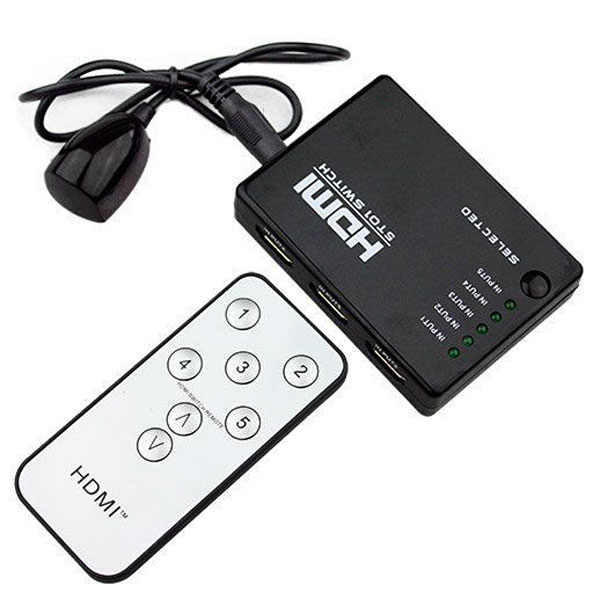 سوییچ 5 پورت HDMI + ریموت کنترل