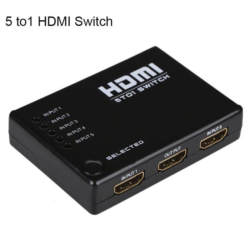 سوییچ 5 پورت HDMI + ریموت کنترل