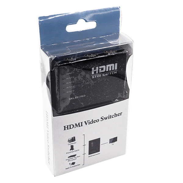 سوییچ 5 پورت HDMI + ریموت کنترل