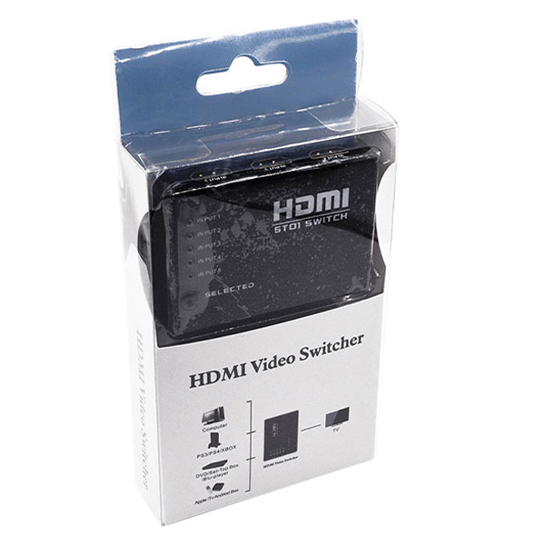 سوییچ 5 پورت HDMI + ریموت کنترل