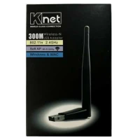 کارت شبکه بیسیم آنتن دار K-net 300Mbps USB