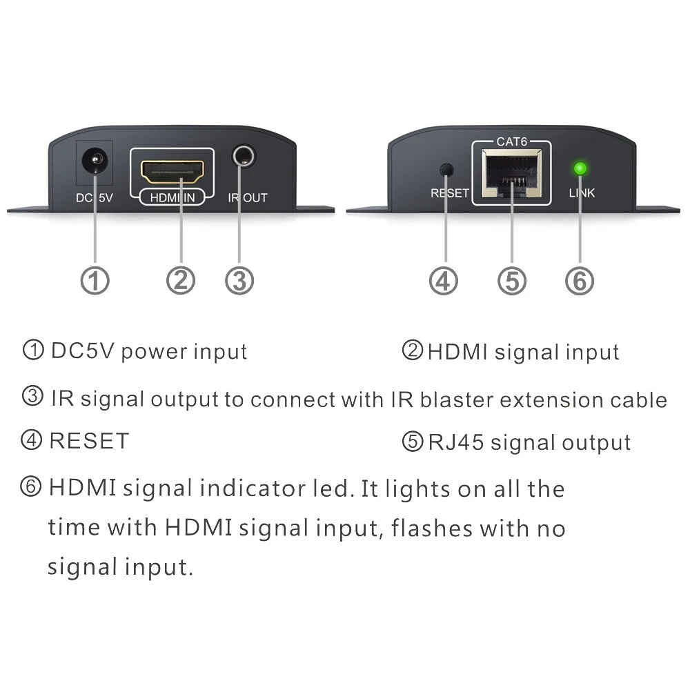 افزایش دهنده طول K-net HDMI 60m + ریموت
