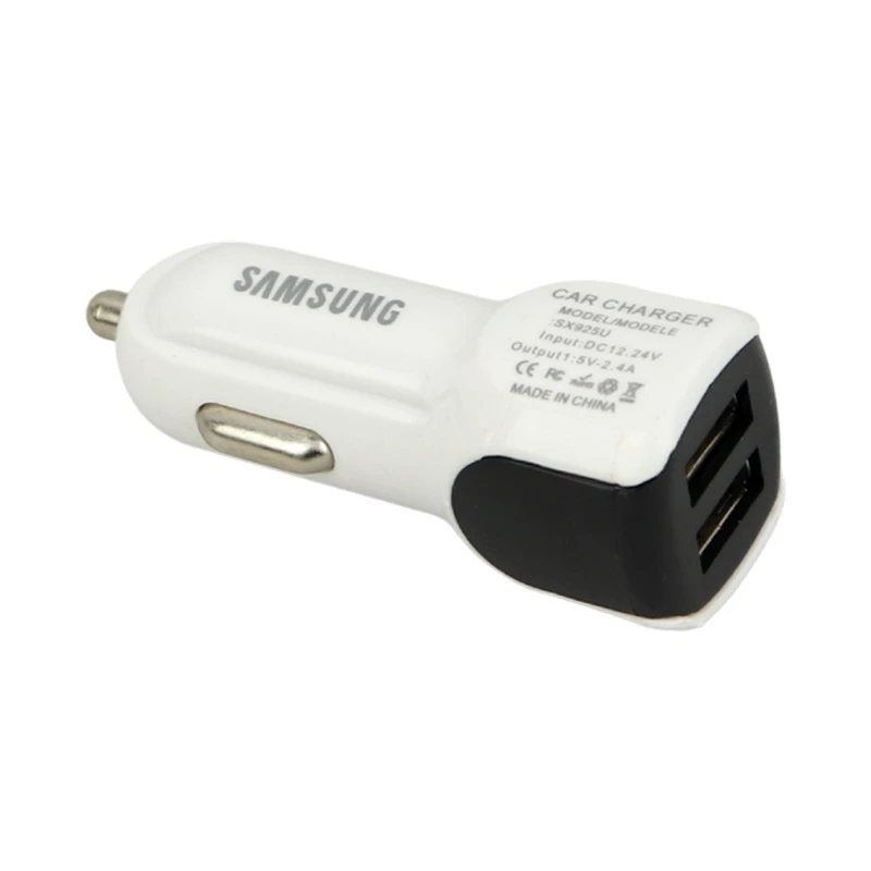 شارژر فندکی فست شارژ Samsung 2.4A 15W + کابل میکرو یو اس بی