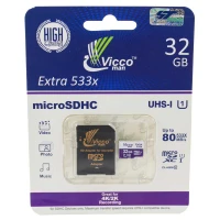 رم میکرو 32 گیگ ویکومن Vicco Extra 80MB/s + خشاب