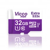 رم میکرو 32 گیگ ویکومن Vicco Extra 80MB/s + خشاب