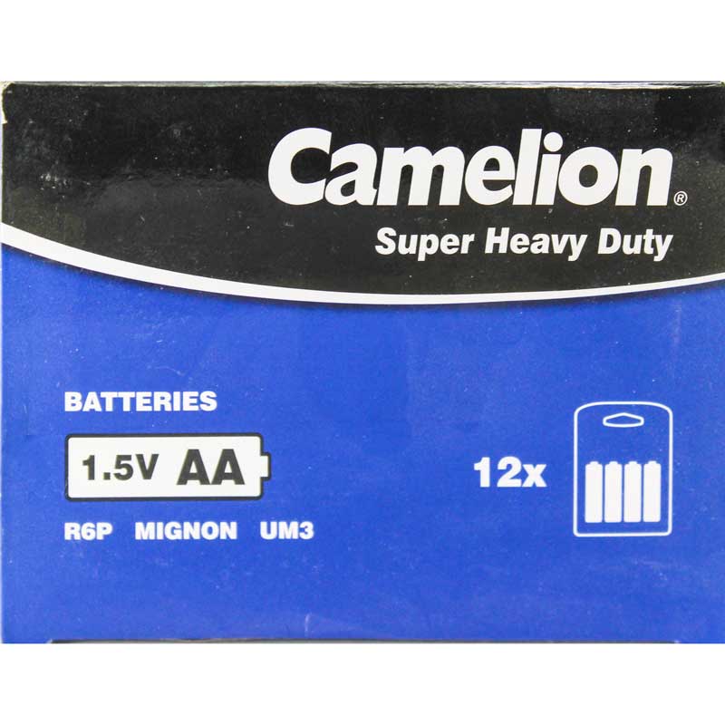 پک 12*4 باتری قلمی Camelion Super Heavy Duty R6P AA