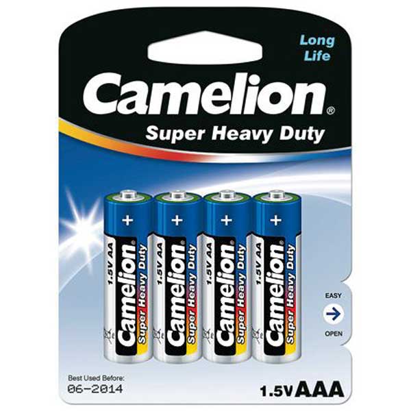 پک 12*4 باتری نیم قلمی Camelion Super Heavy Duty R6P AAA