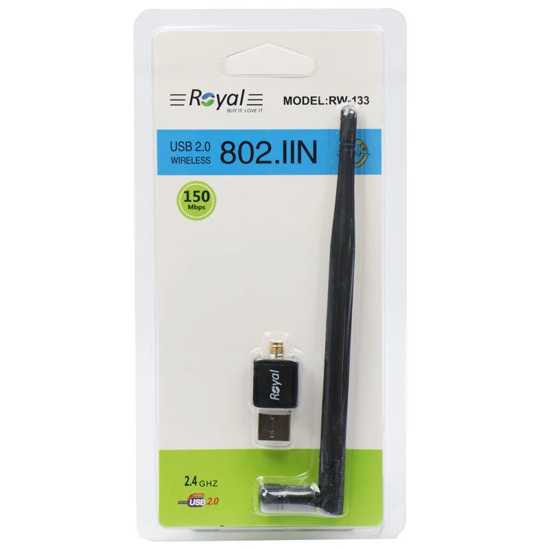 کارت شبکه بی سیم آنتن دار Royal RW-133 150Mbps
