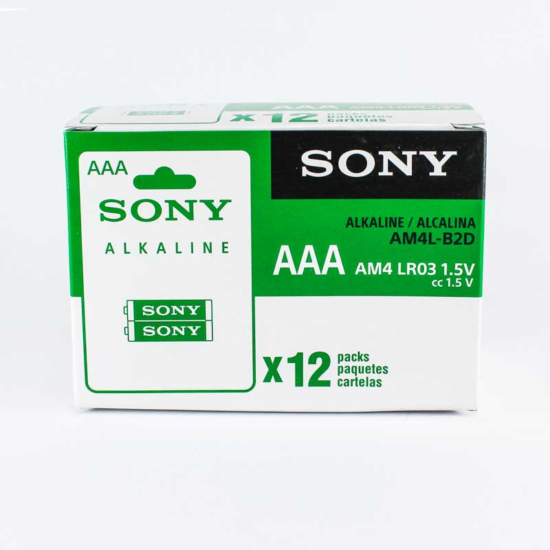 پک 24 عددی باتری نیم قلمی SONY آلکالاین .