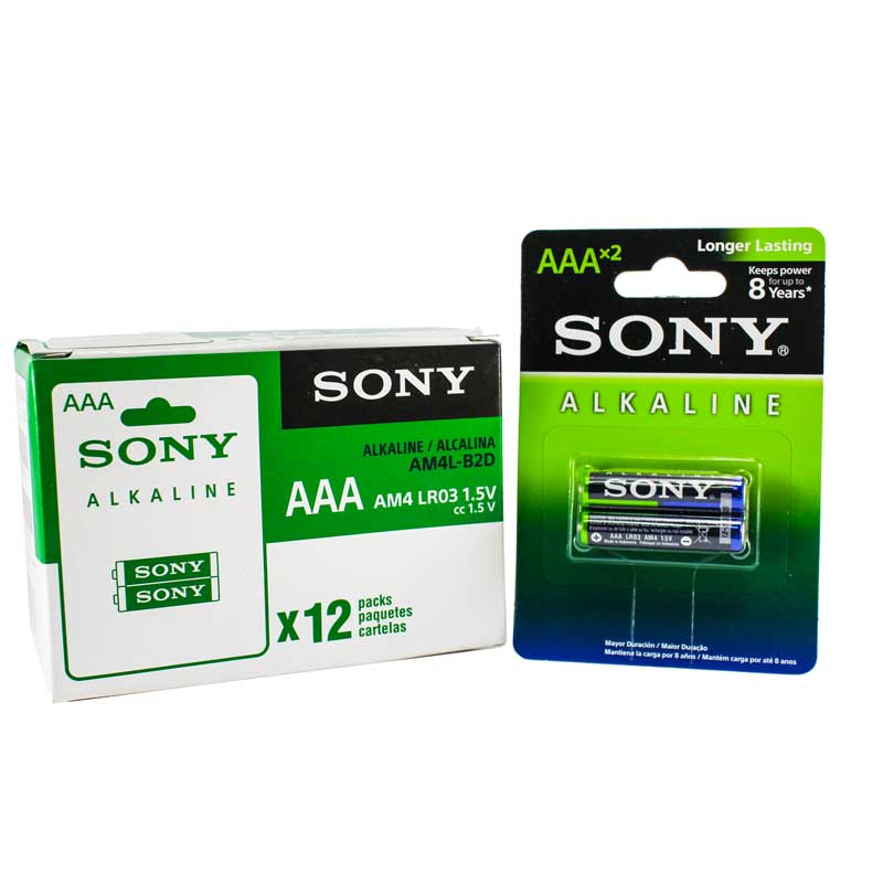 پک 24 عددی باتری نیم قلمی SONY آلکالاین .