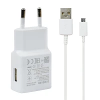 شارژر دیواری فست شارژ Samsung EP-TA300 2A 15W + کابل میکرو یو اس بی