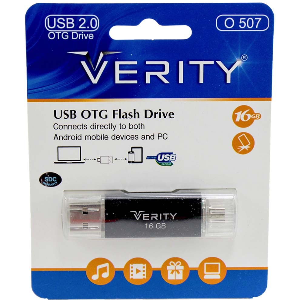 فلش 16 گیگ وریتی Verity O507 OTG