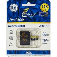 رم میکرو 128 گیگ ویکومن Vicco man U3 90MB/s + خشاب