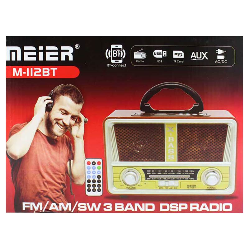 رادیو اسپیکر بلوتوثی رم و فلش خور Meier M-112BT