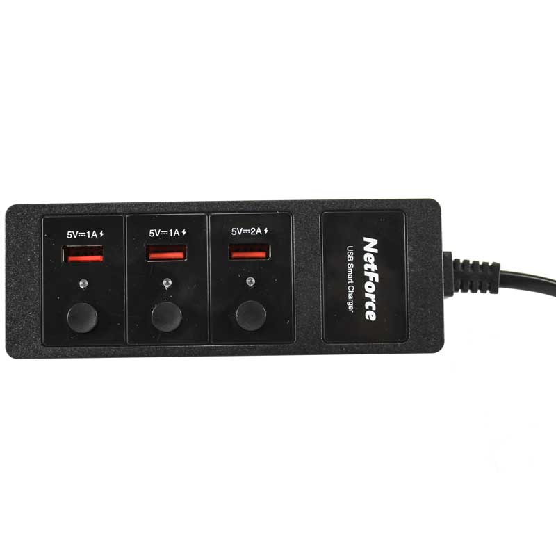 شارژر 3 پورت Netforce UPS-007