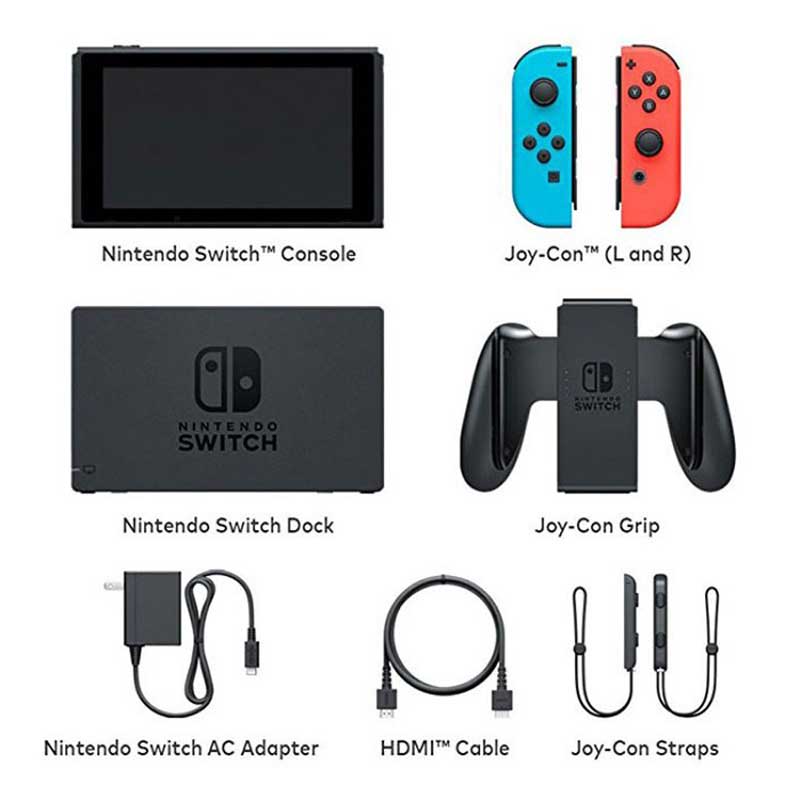 Nintendo Switch Neon Blue and Neon Red Joy-Con + گارانتی