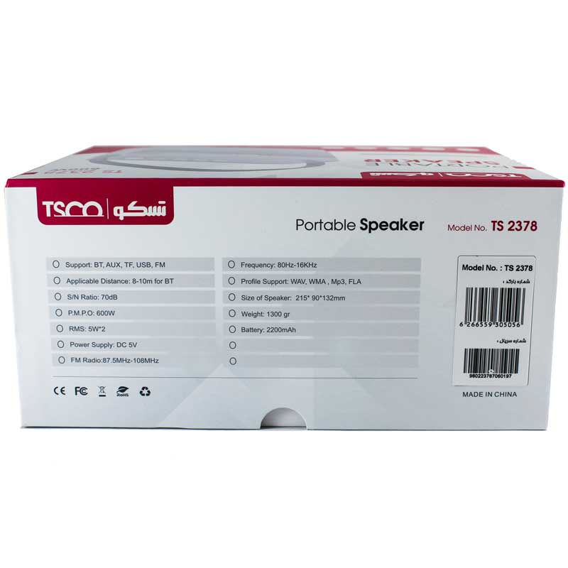 اسپیکر بلوتوثی رم و فلش خور TSCO TS 2378