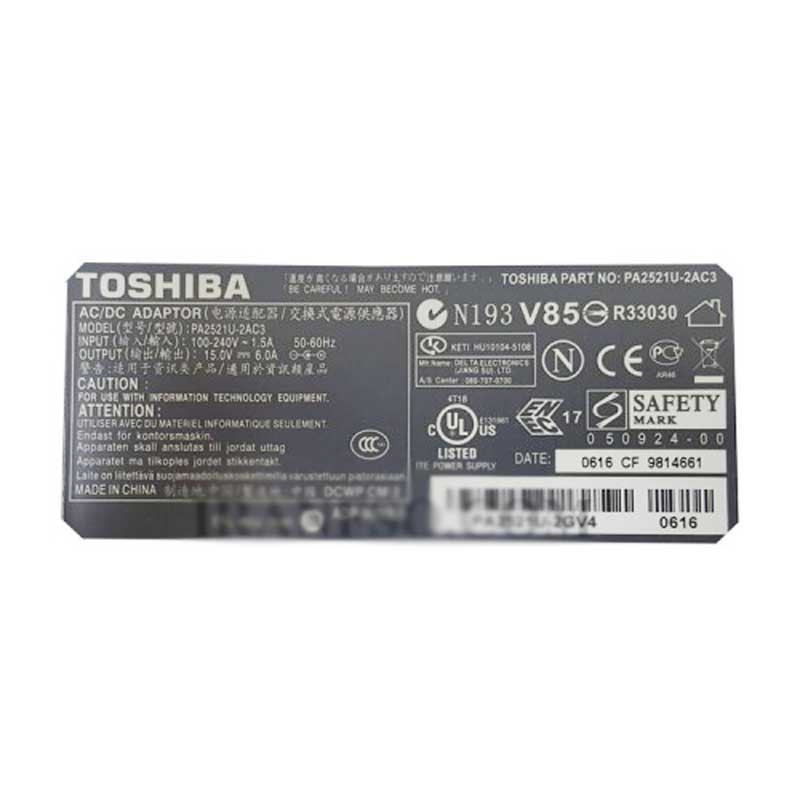 شارژر لپ تاپ Toshiba 15V 6A