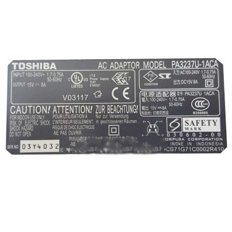 شارژر لپ تاپ Toshiba 15V 8A