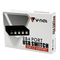 سوییچ پرینتر 2 پورت دستی وی نت V-Net