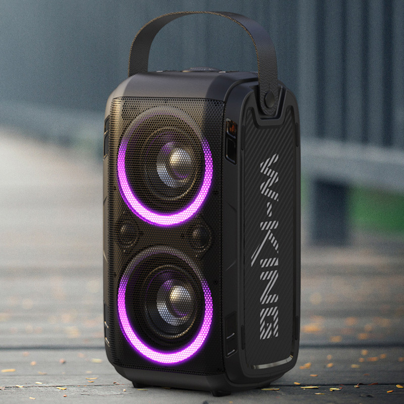 اسپیکر بلوتوثی رم و فلش خور W-KING T9 80W + میکروفن و ریموت کنترل