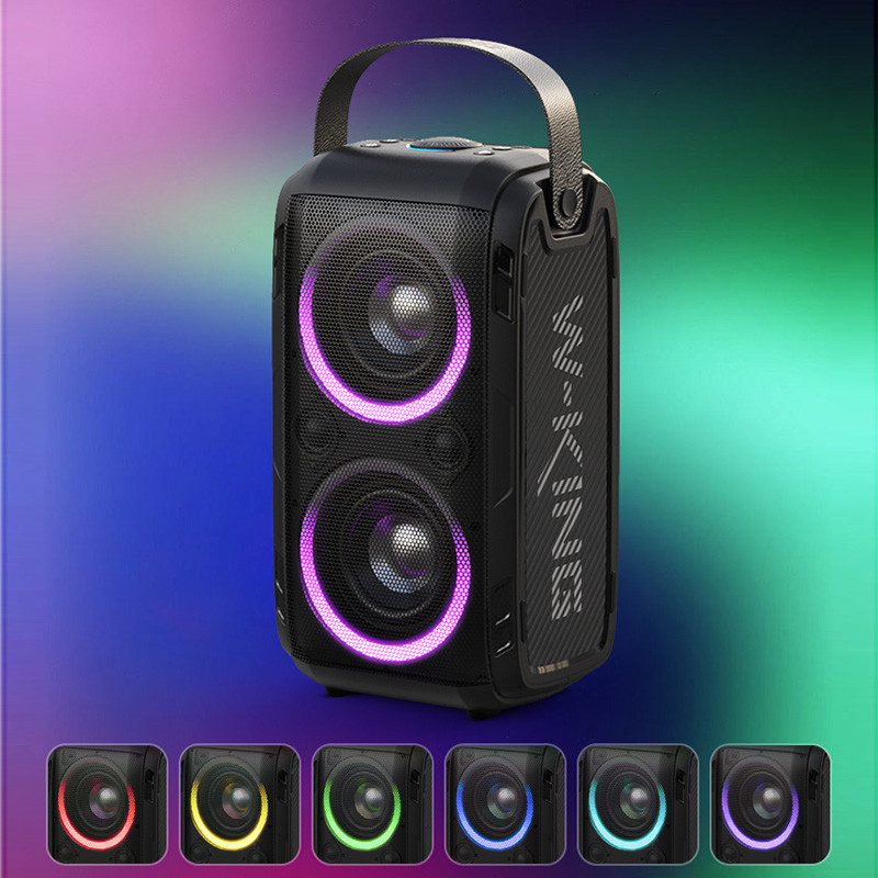 اسپیکر بلوتوثی رم و فلش خور W-KING T9 80W + میکروفن و ریموت کنترل