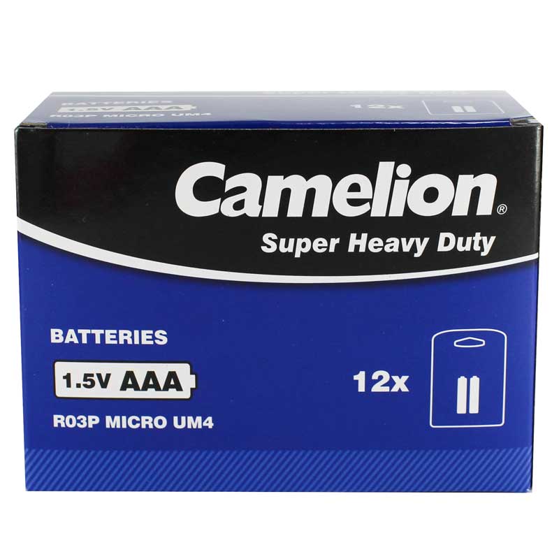 باتری دوتایی نیم قلمی کملیون Super Heavy Duty R03P