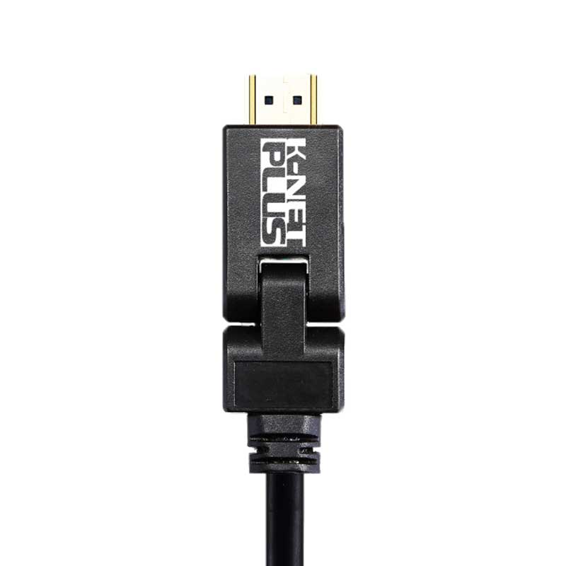 کابل دو سر خم HDMI 2.0 4K کی نت پلاس K-NET Plus طول 1.8 متر