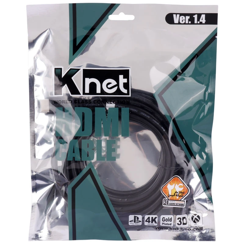 کابل HDMI V1.4 4K کی نت K-NET طول 5 متر