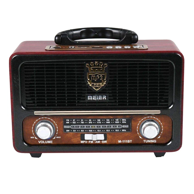 رادیو اسپیکر بلوتوثی رم و فلش خور Meier M-111BT + ریموت کنترل