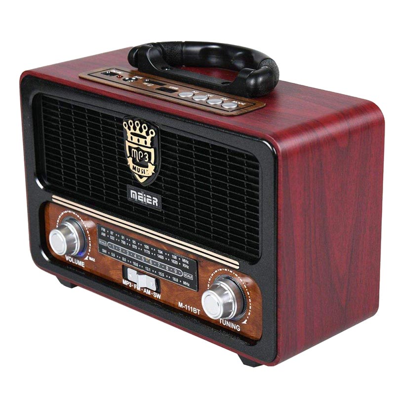 رادیو اسپیکر بلوتوثی رم و فلش خور Meier M-111BT + ریموت کنترل