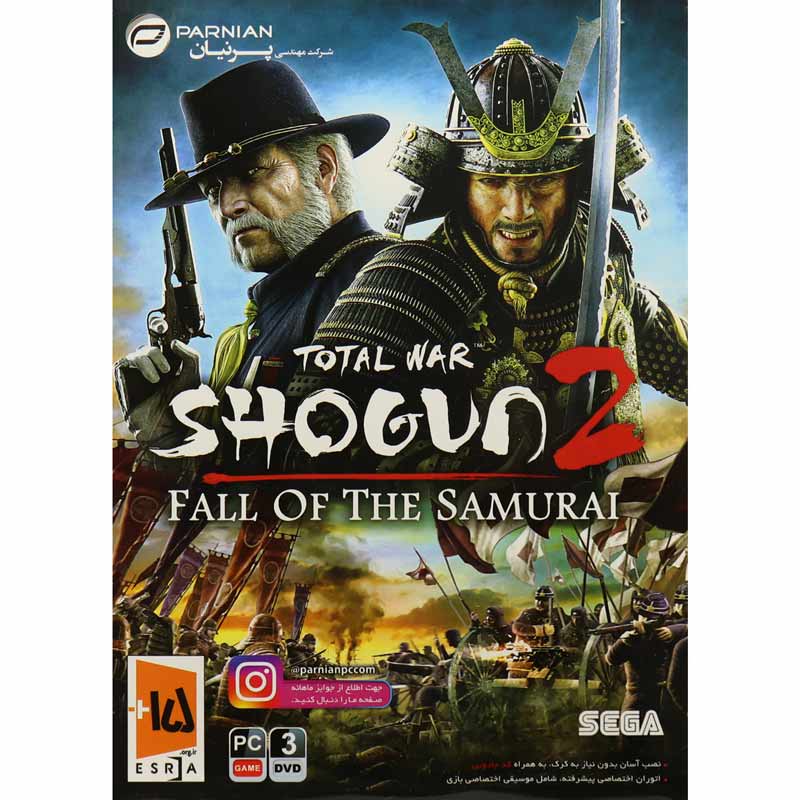 Total War Shogun 2 Fall of The Samurai PC 3DVD پرنیان