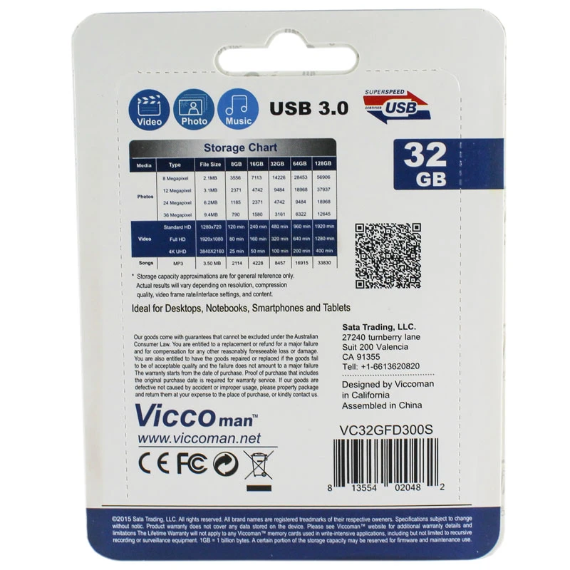 فلش ۳۲ گیگ ویکومن Vicco VC300 USB3.0
