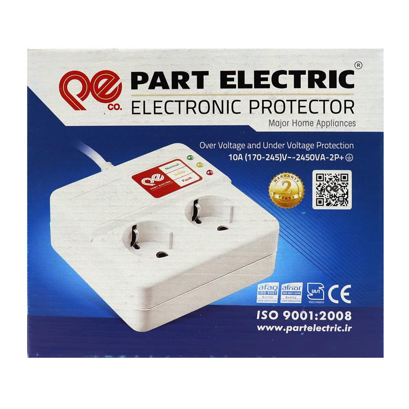 محافظ برق یخچال و فریزر پارت الکتریک PE981 با کابل 3 متری