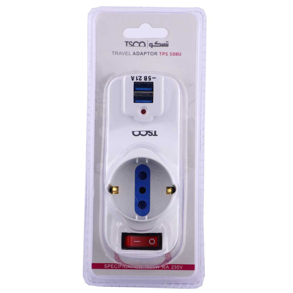 پریز برق + شارژر TSCO tps508