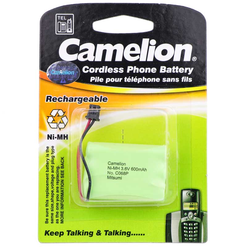 باتری تلفن شارژی Camelion Ni-MH C068P 600mAh
