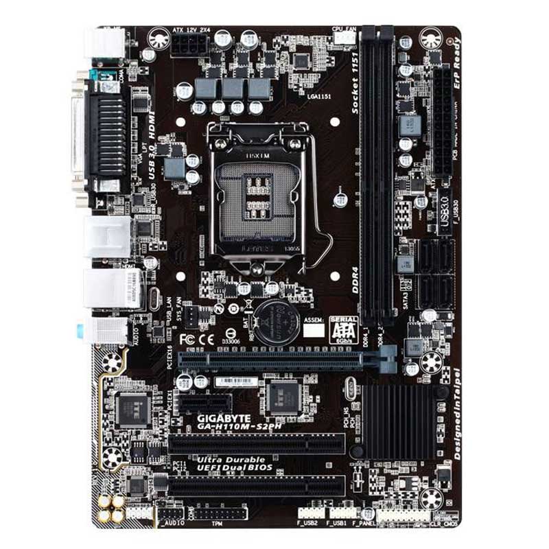 مادربرد گیگابایت GA-H110M-S2PH rev. 1.0 DDR4