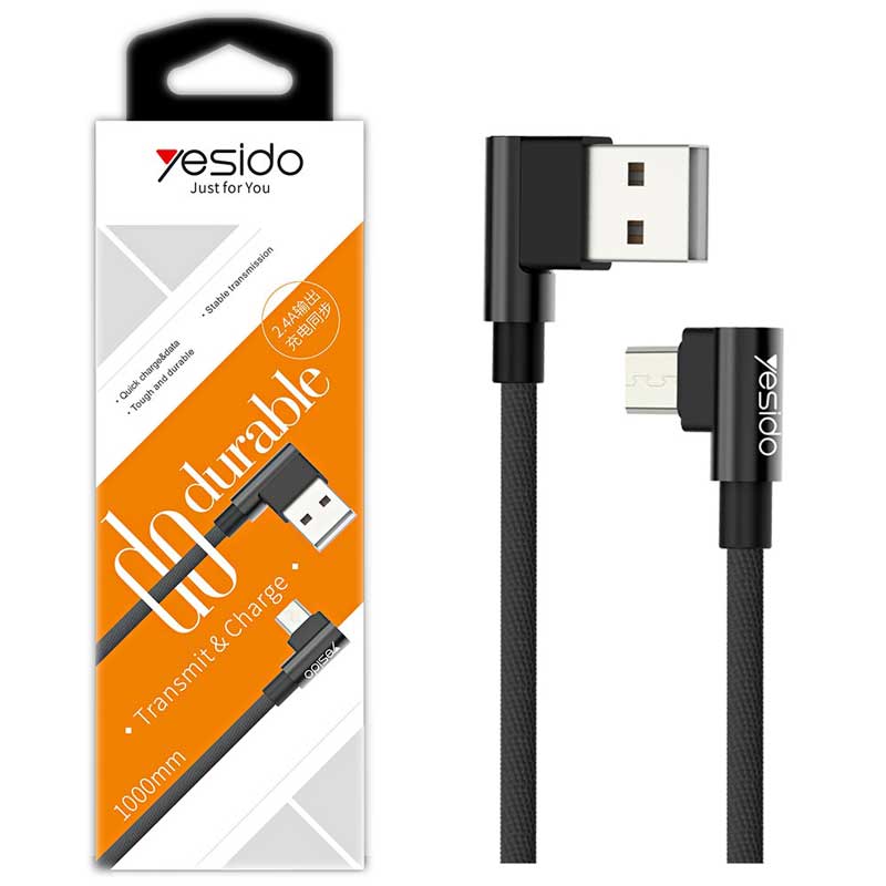 کابل میکرو یو اس بی سر کج Yesido CA-13