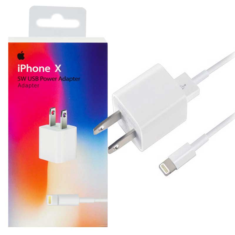 شارژر دیواری iPhone X + کابل آیفونی