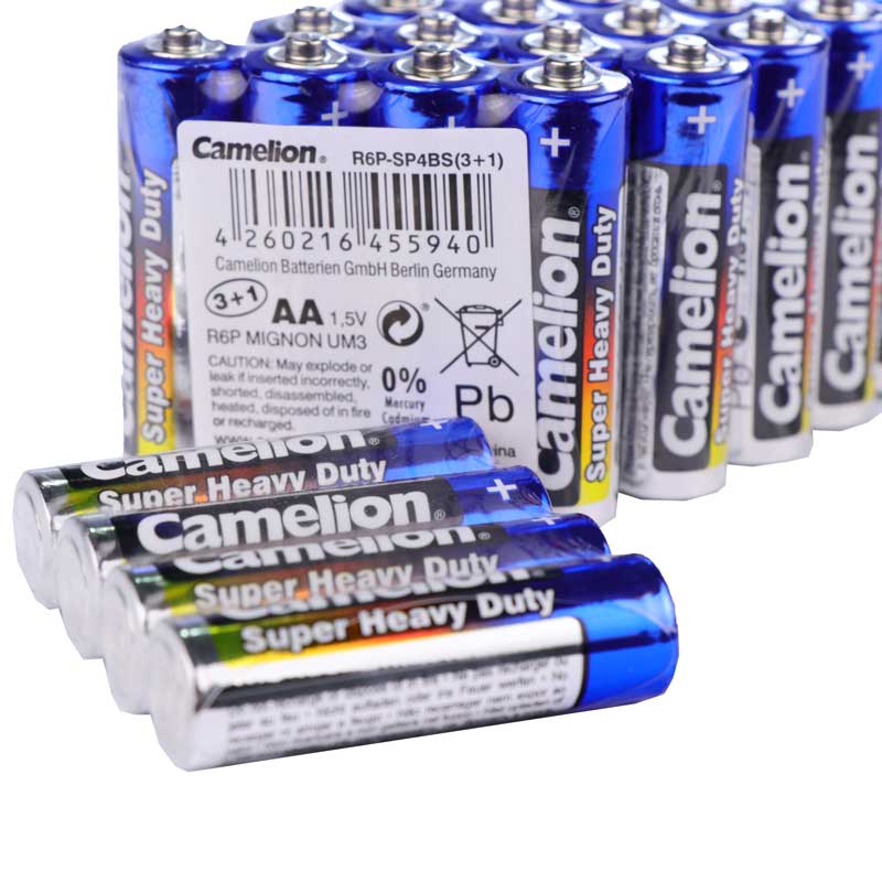 باتری چهارتایی قلمی Camelion Super Heavy Duty 1.5V AA بسته 40 عددی شرینک